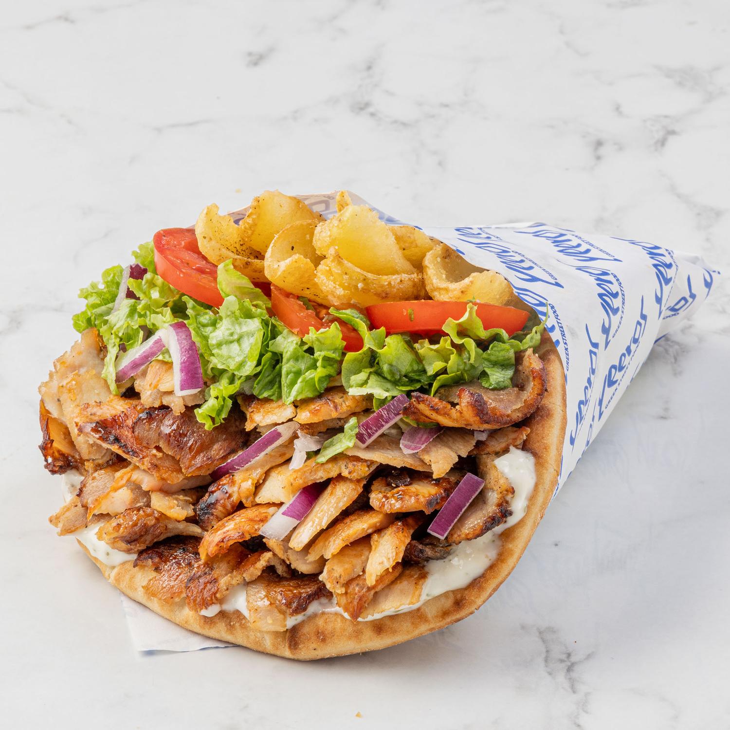 Pork Gyros Mega Wrap