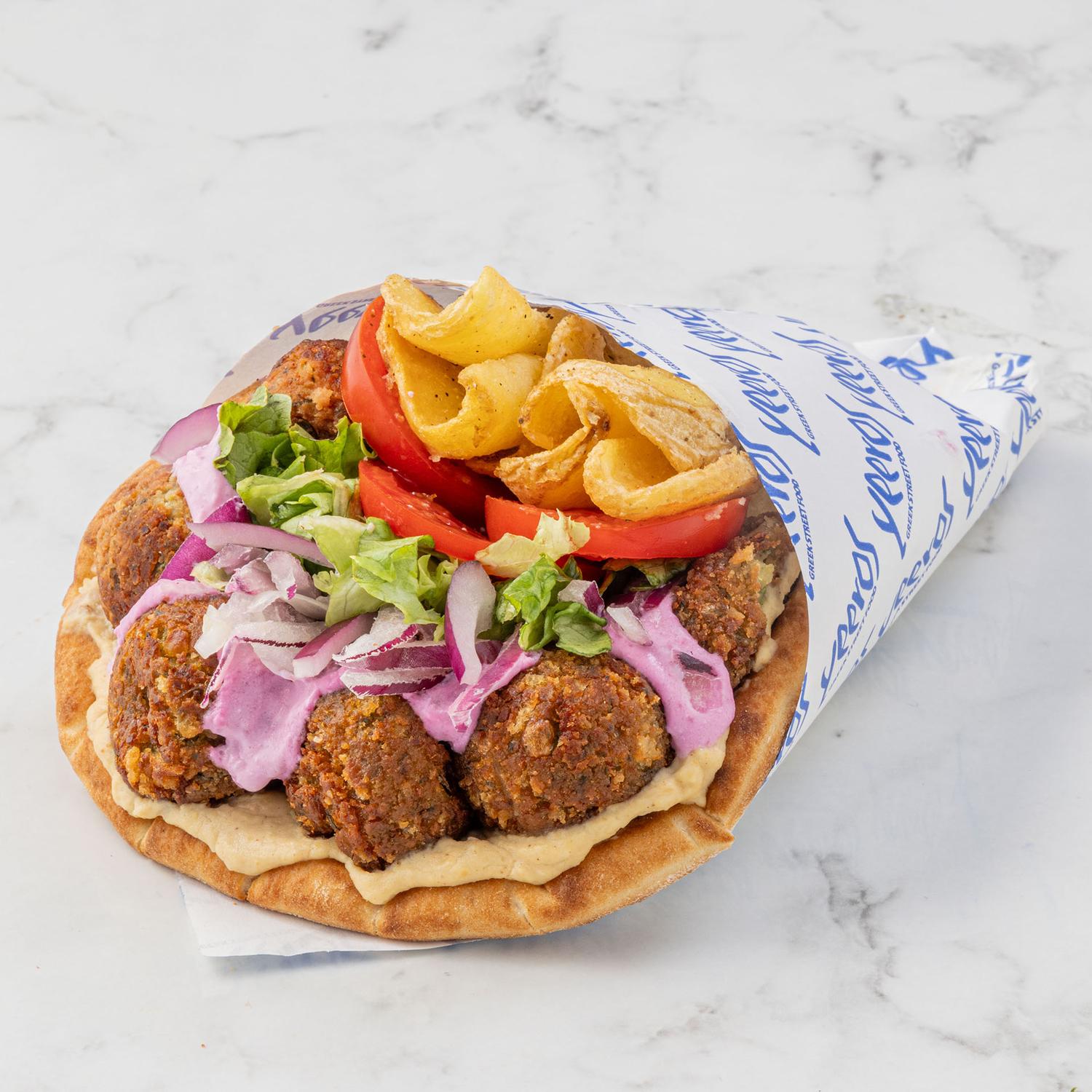 Yeeros Falafel Mega Wrap