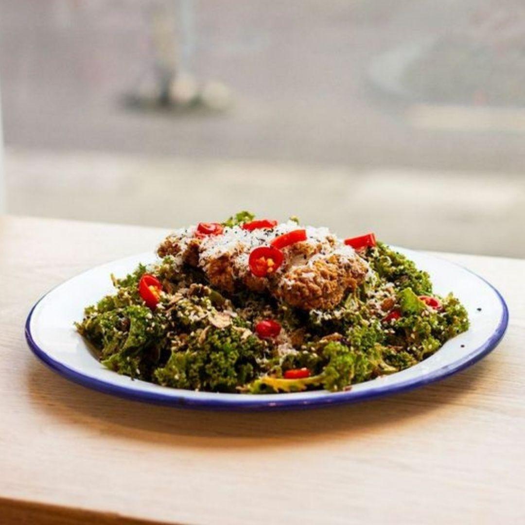 Sesame Kale Caesar Salad
