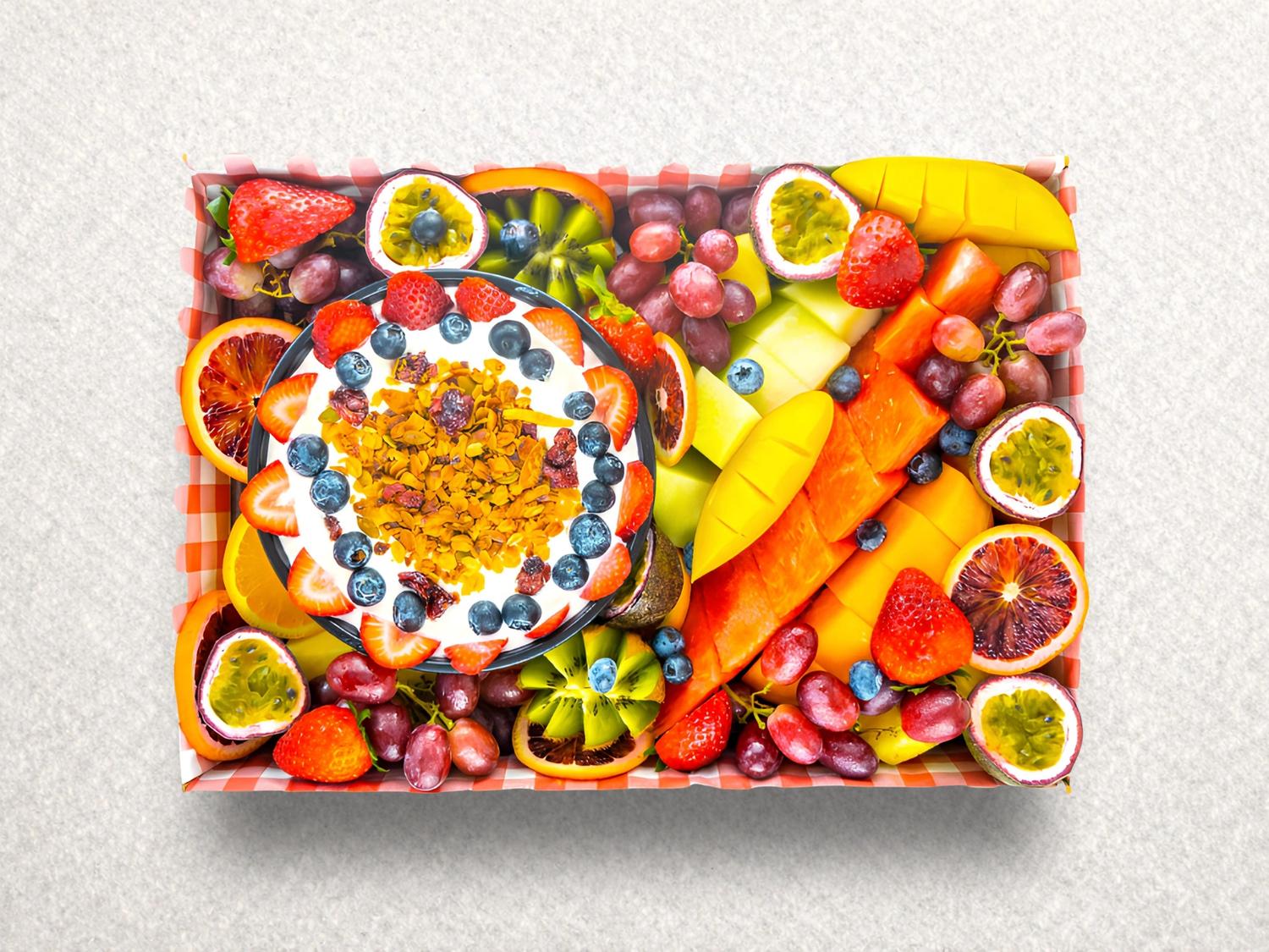 Fruit, Granola & Yoghurt Platter