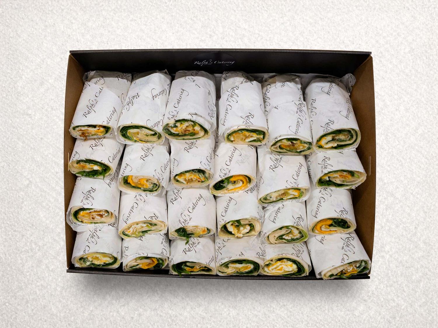Scrambled Egg, Cheese, Spinach & Aioli Wrap