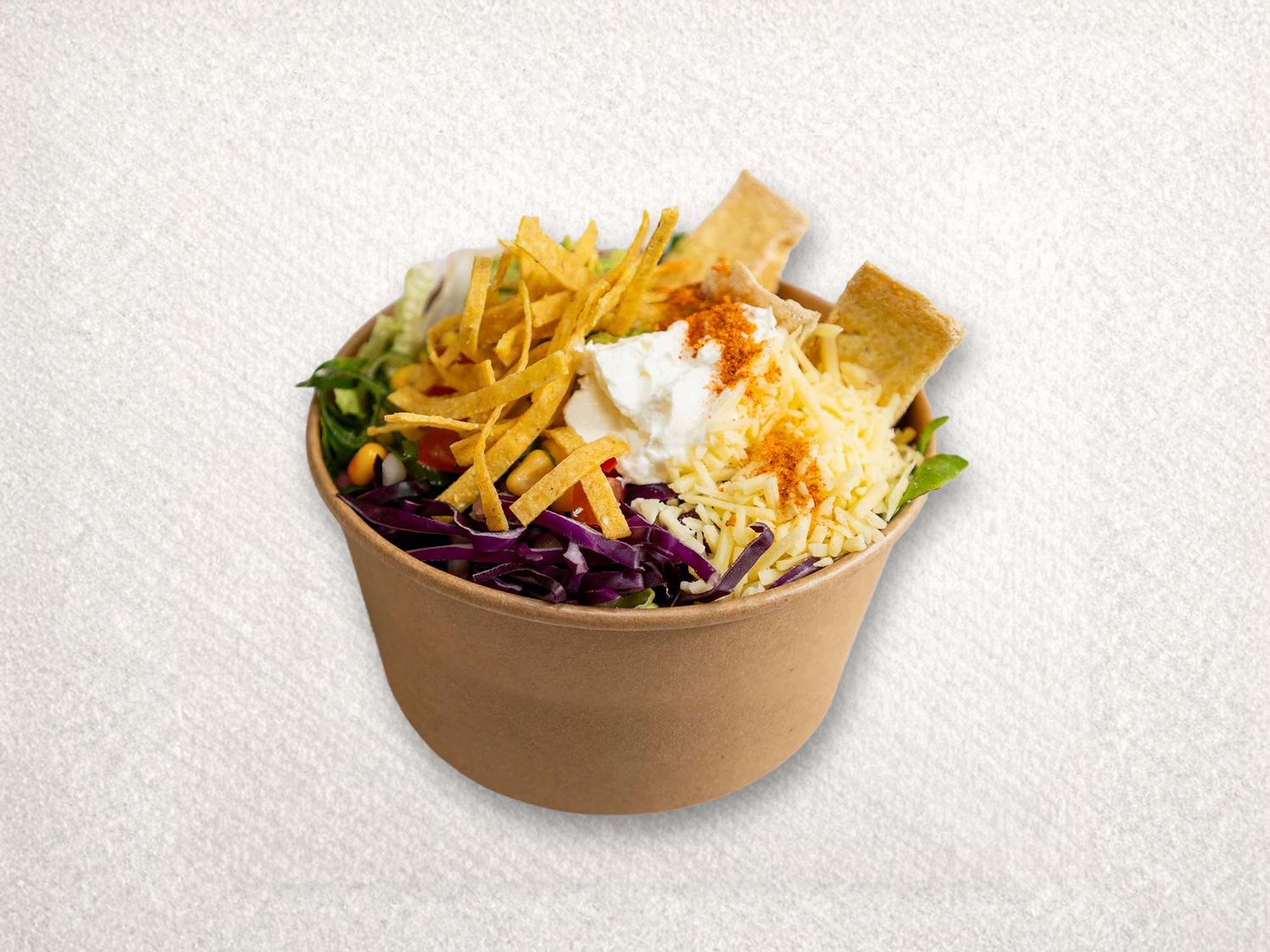 Crispy Tofu Burrito Salad