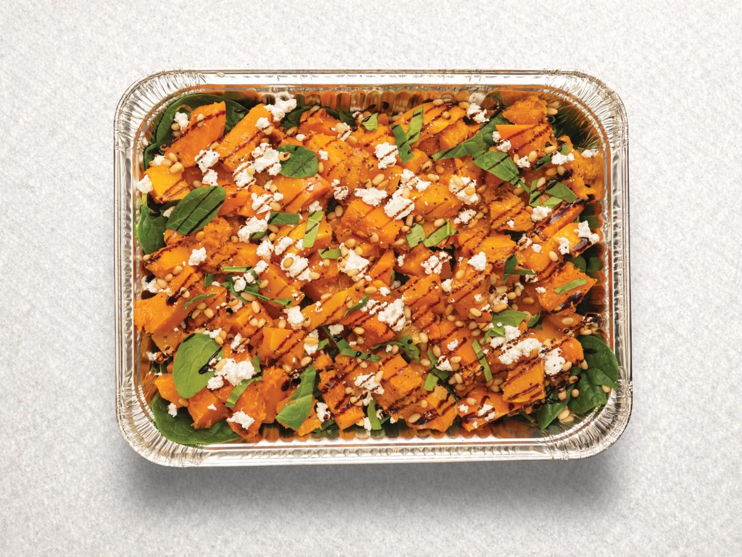 Pumpkin, Spinach & Feta Salad Platter