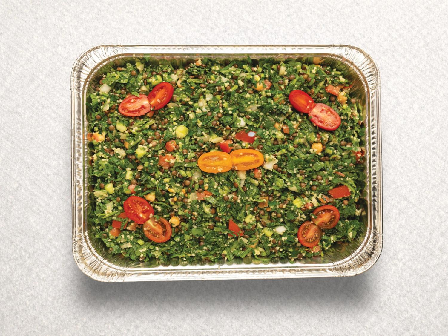 Lentil Tabouli Salad Platter