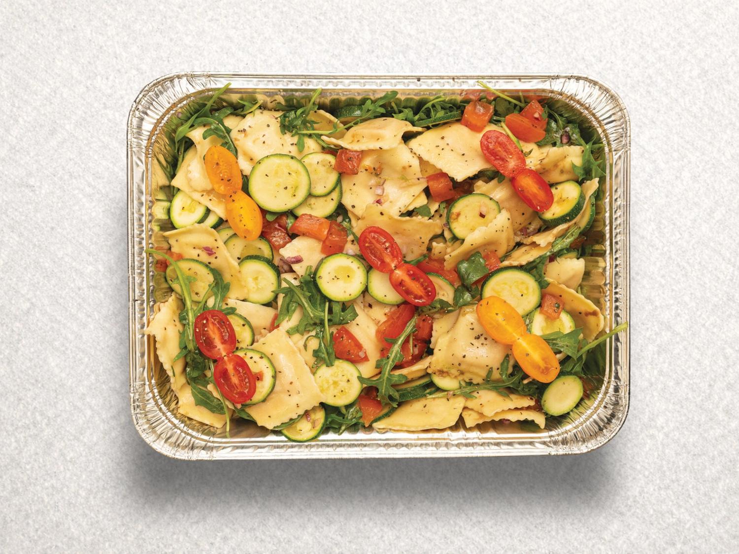 Pumpkin Ravioli & Zucchini Salad Platter
