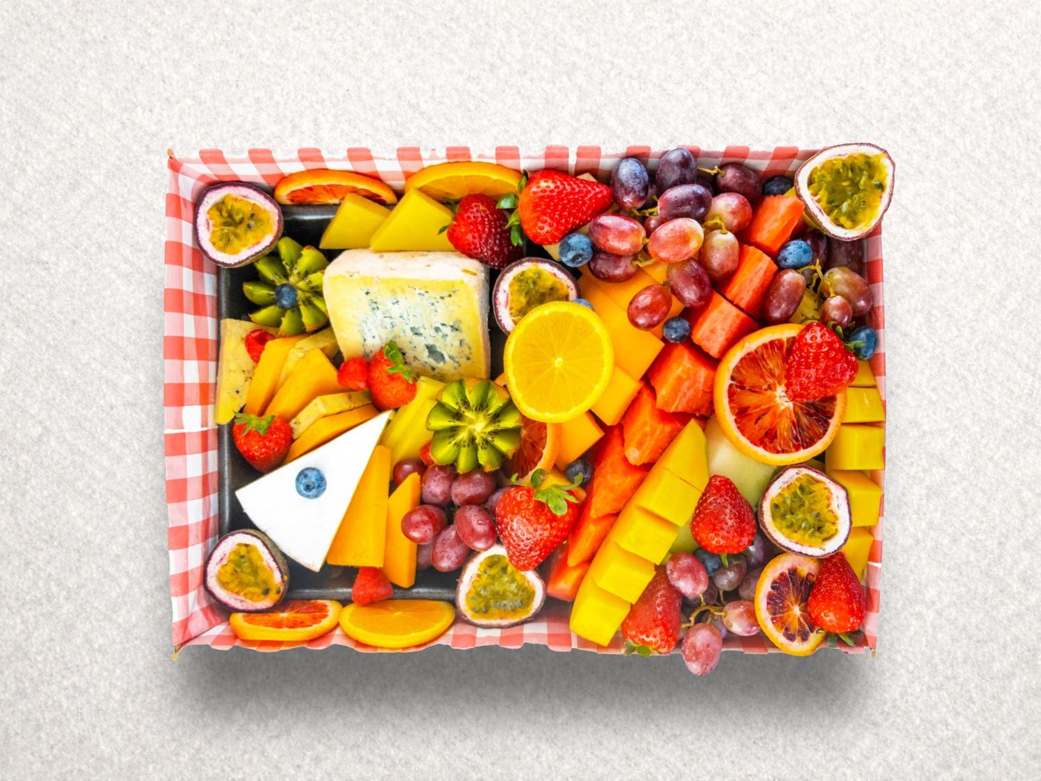 Fruit and Cheese Platter with Crackers