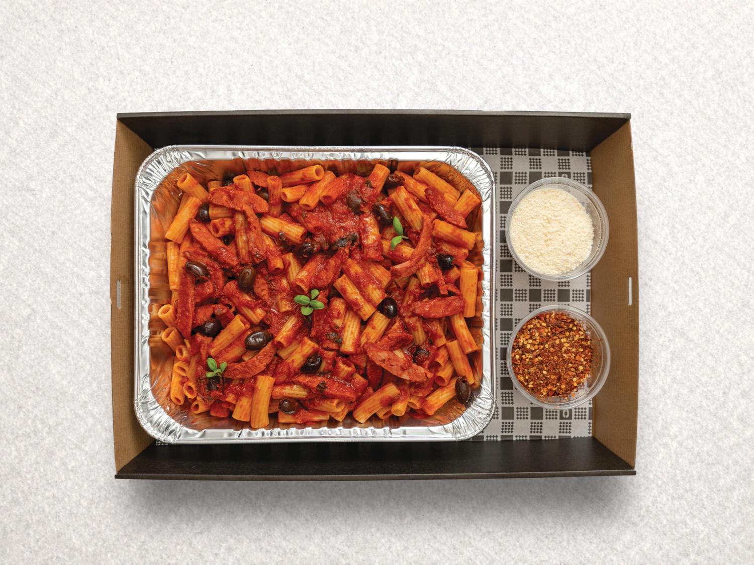 Chorizo & Olive Penne Platter