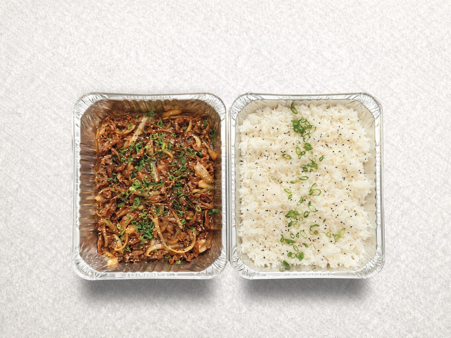 Teriyaki Beef & Rice Platter