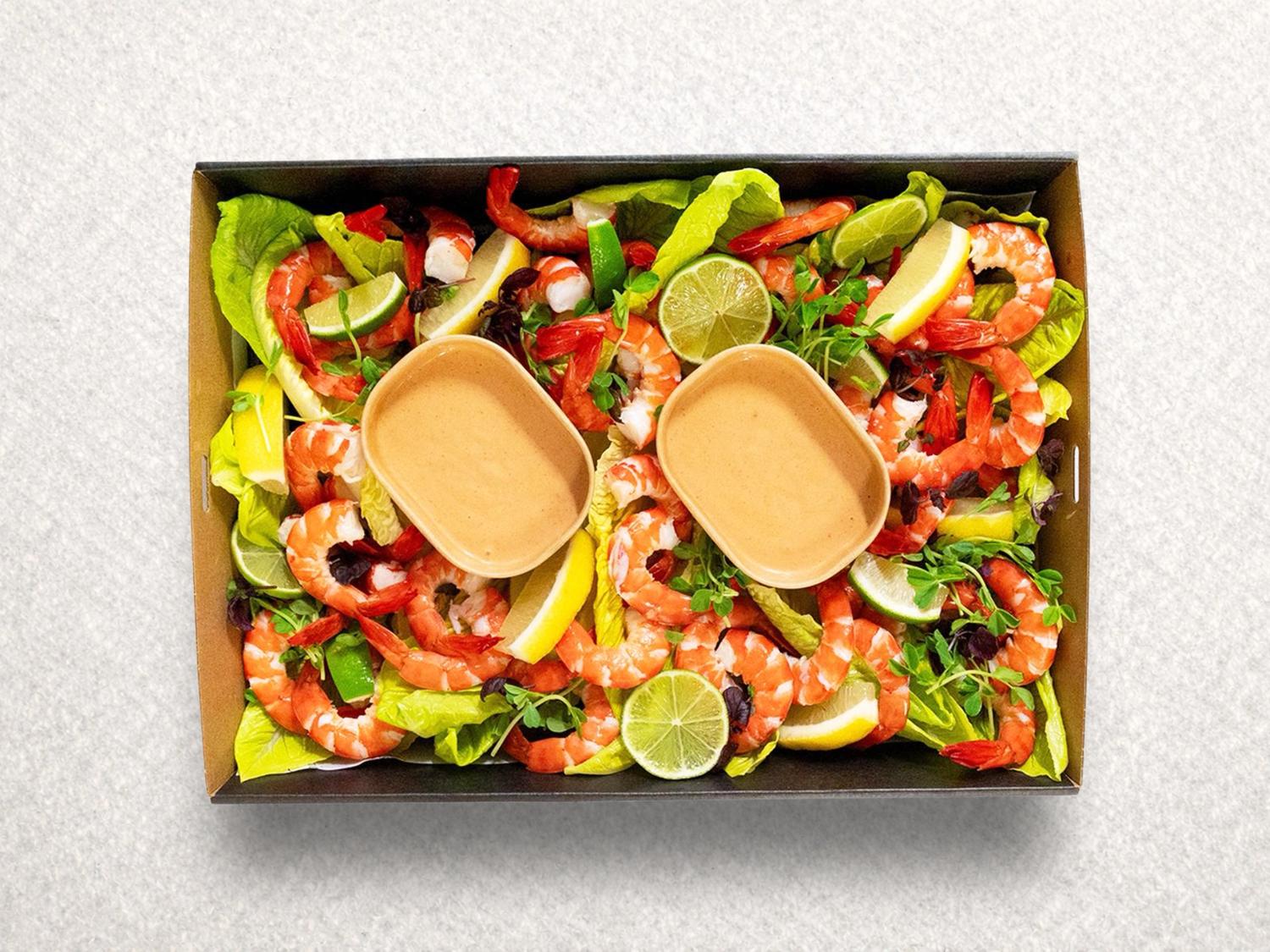 Tiger Prawns with Spicy Seafood Sauce