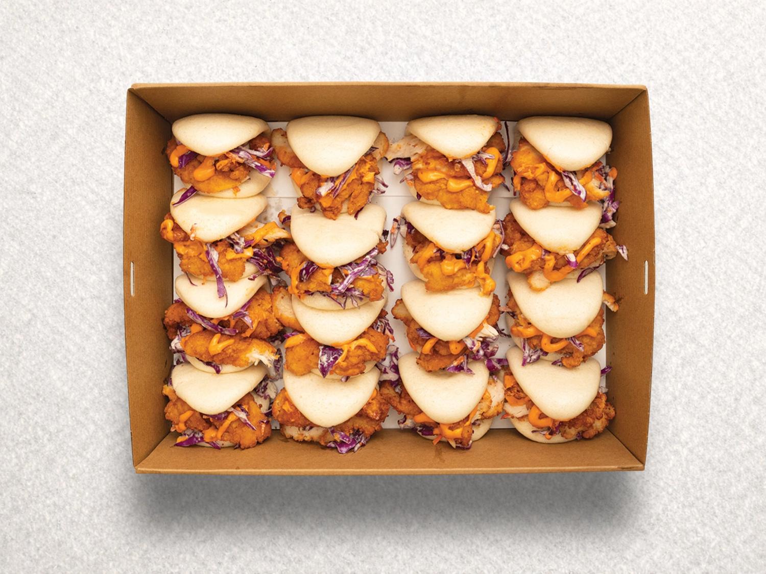 Mini Fried Chicken Bao