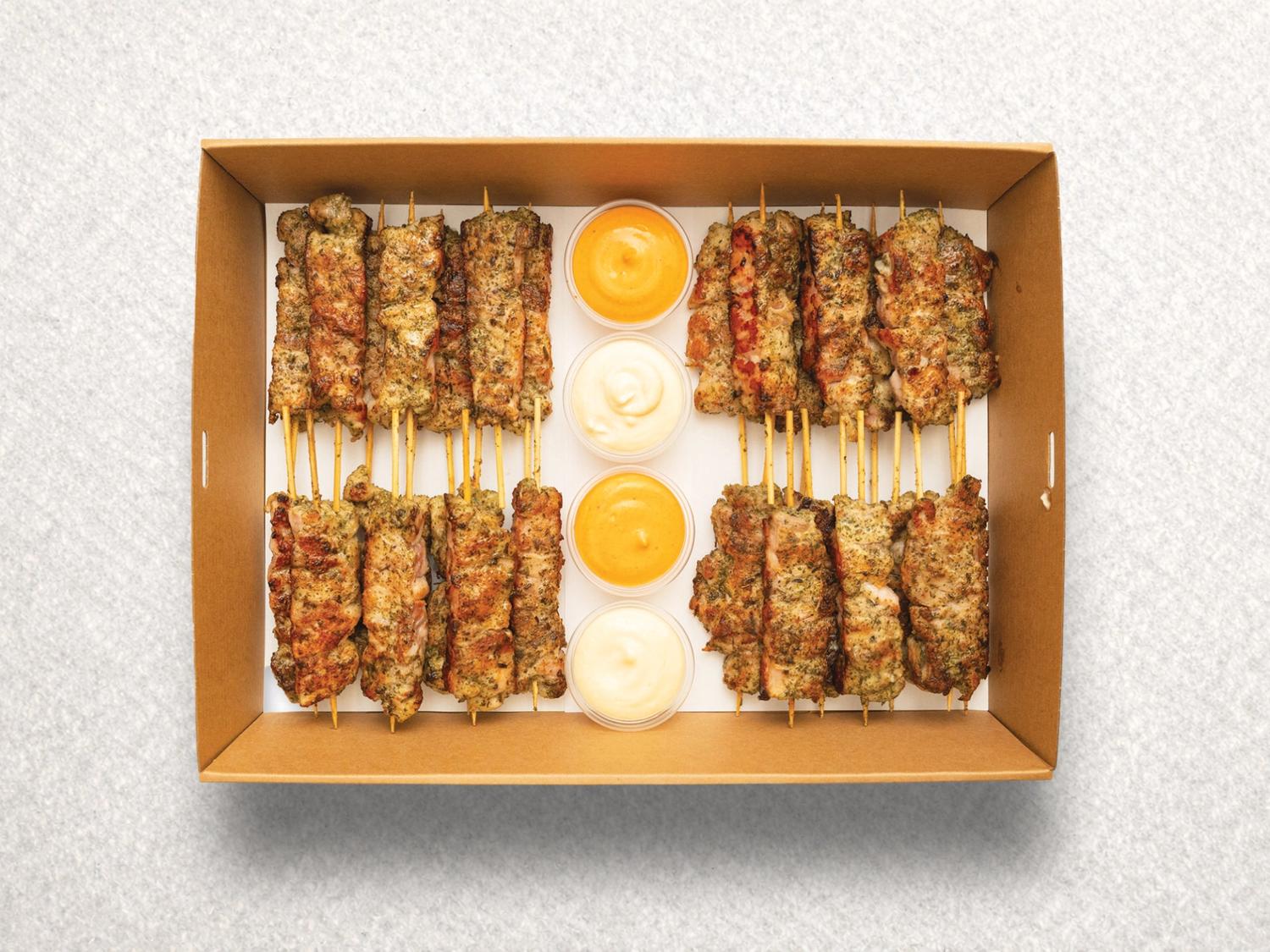 Mini Grilled Chicken Skewers