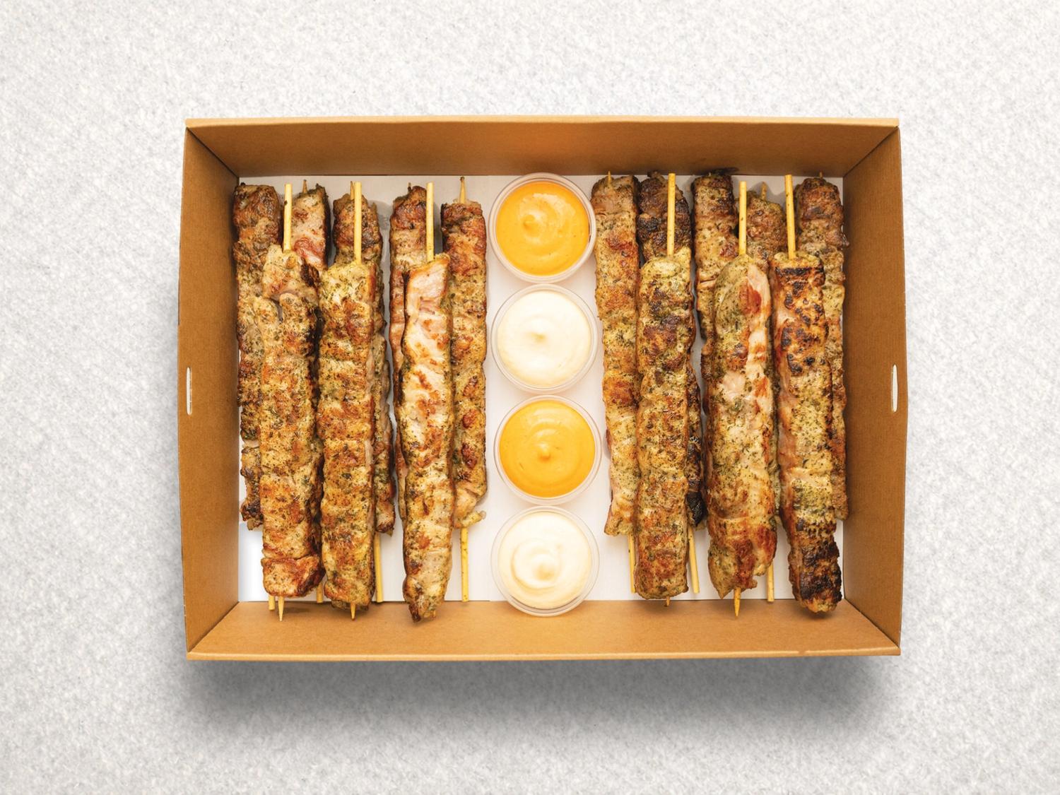 Large Grilled Chicken Skewers