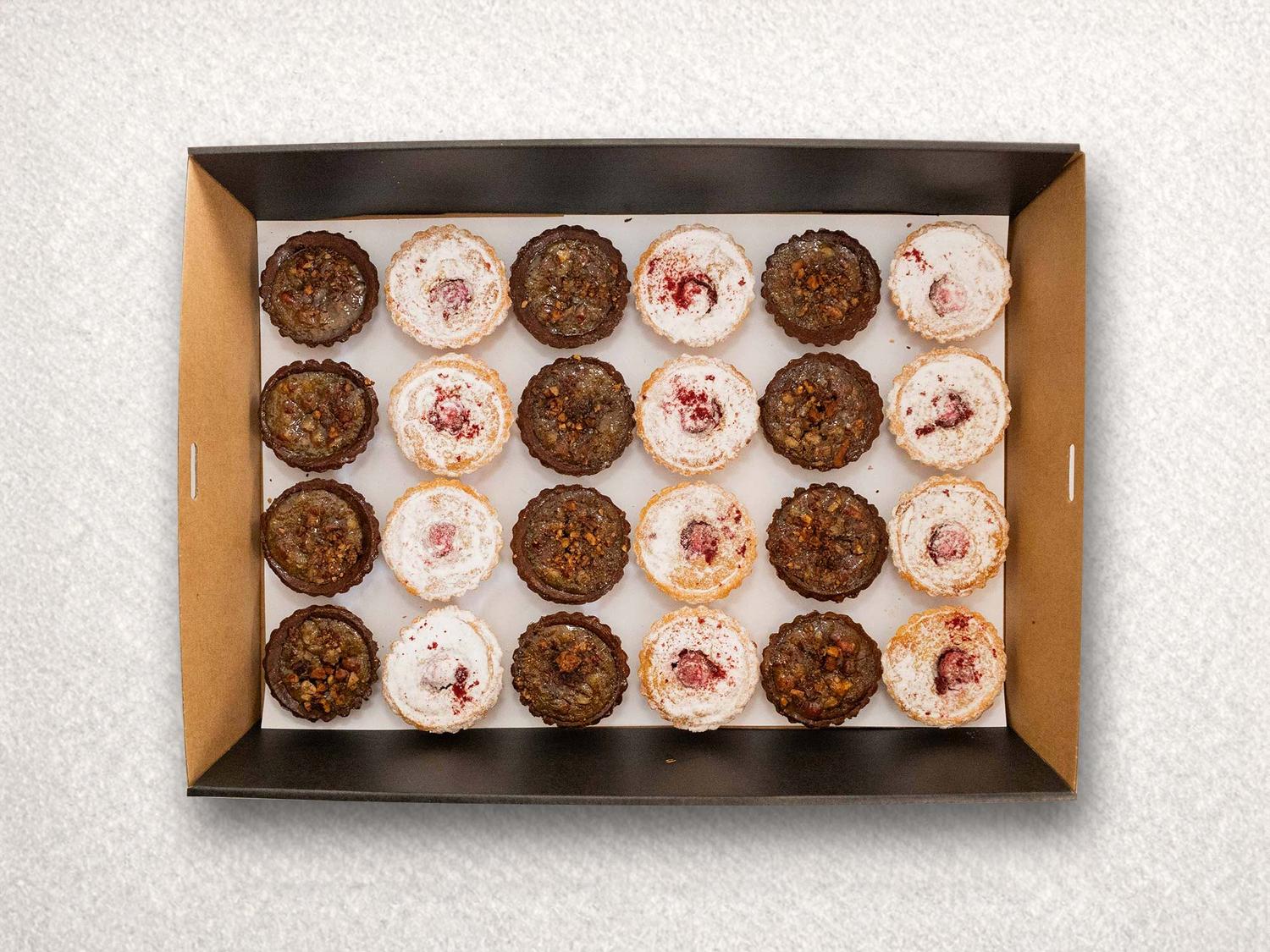 Mini Cherry & Pecan Maple Tart Box