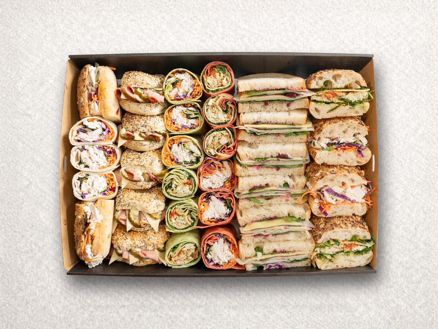 Classic Mixed Sandwich, Roll, Wrap & Bagel Box