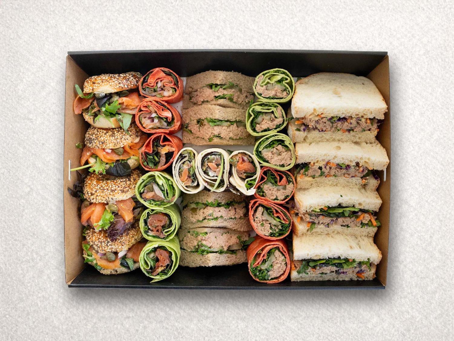 Seafood Mixed Sandwich, Wrap & Bagel Box