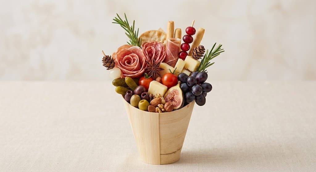 Brazilian Festive Charcuterie Cone
