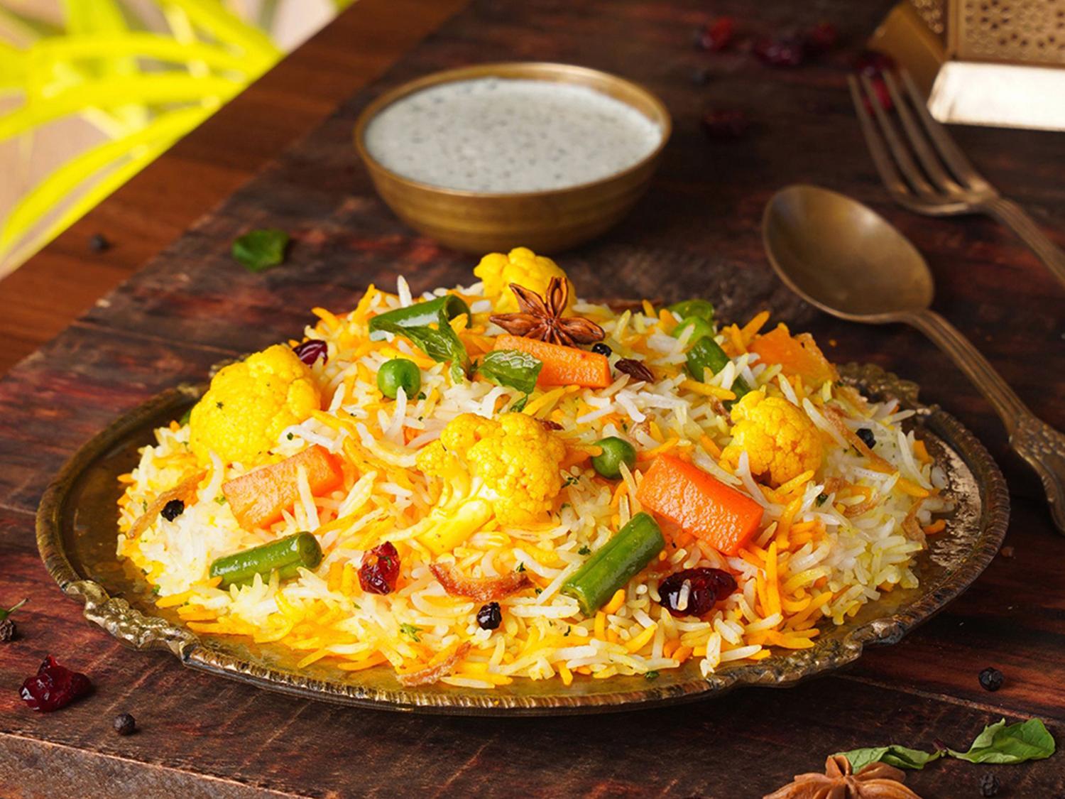 Subz-E-Biryani (Vegetable Serves 1)
