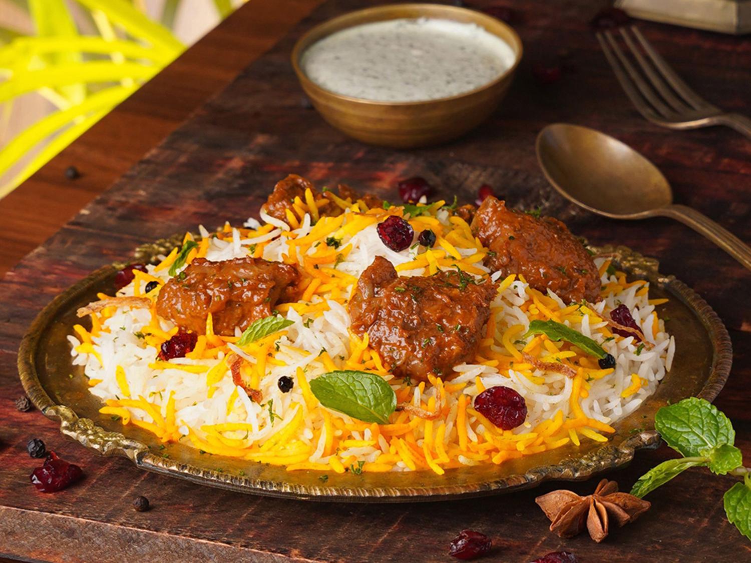 Mutton Dum Biryani (Serves 1)