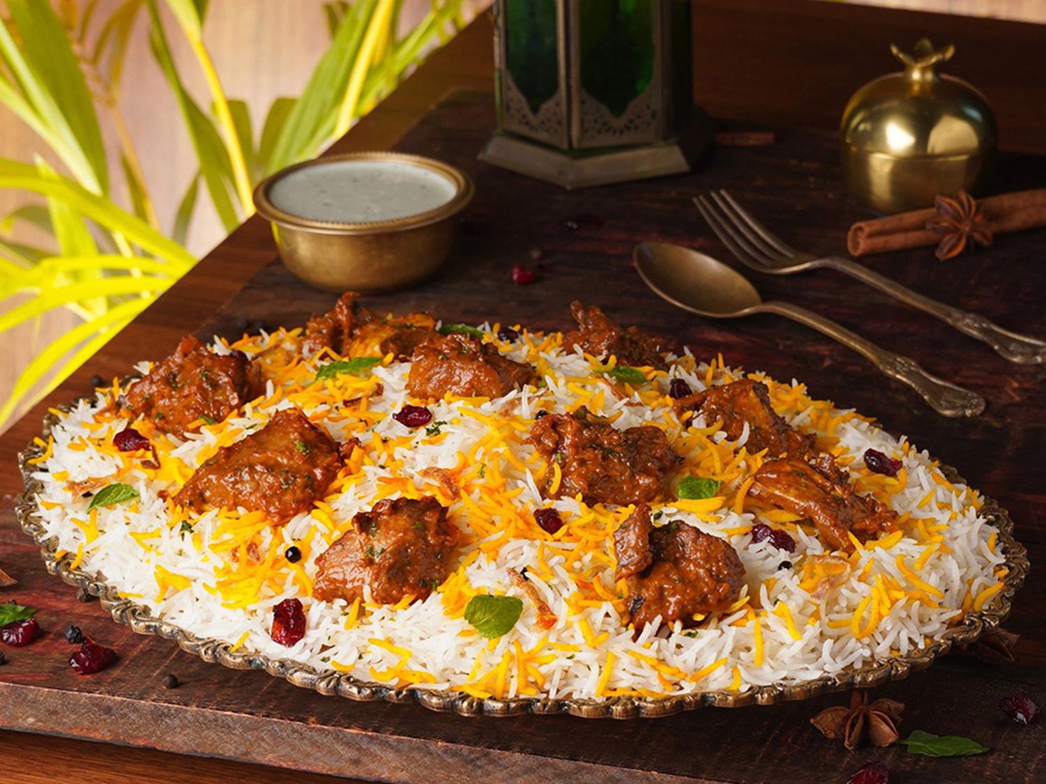 Mutton Dum Biryani (Serves 4-5)
