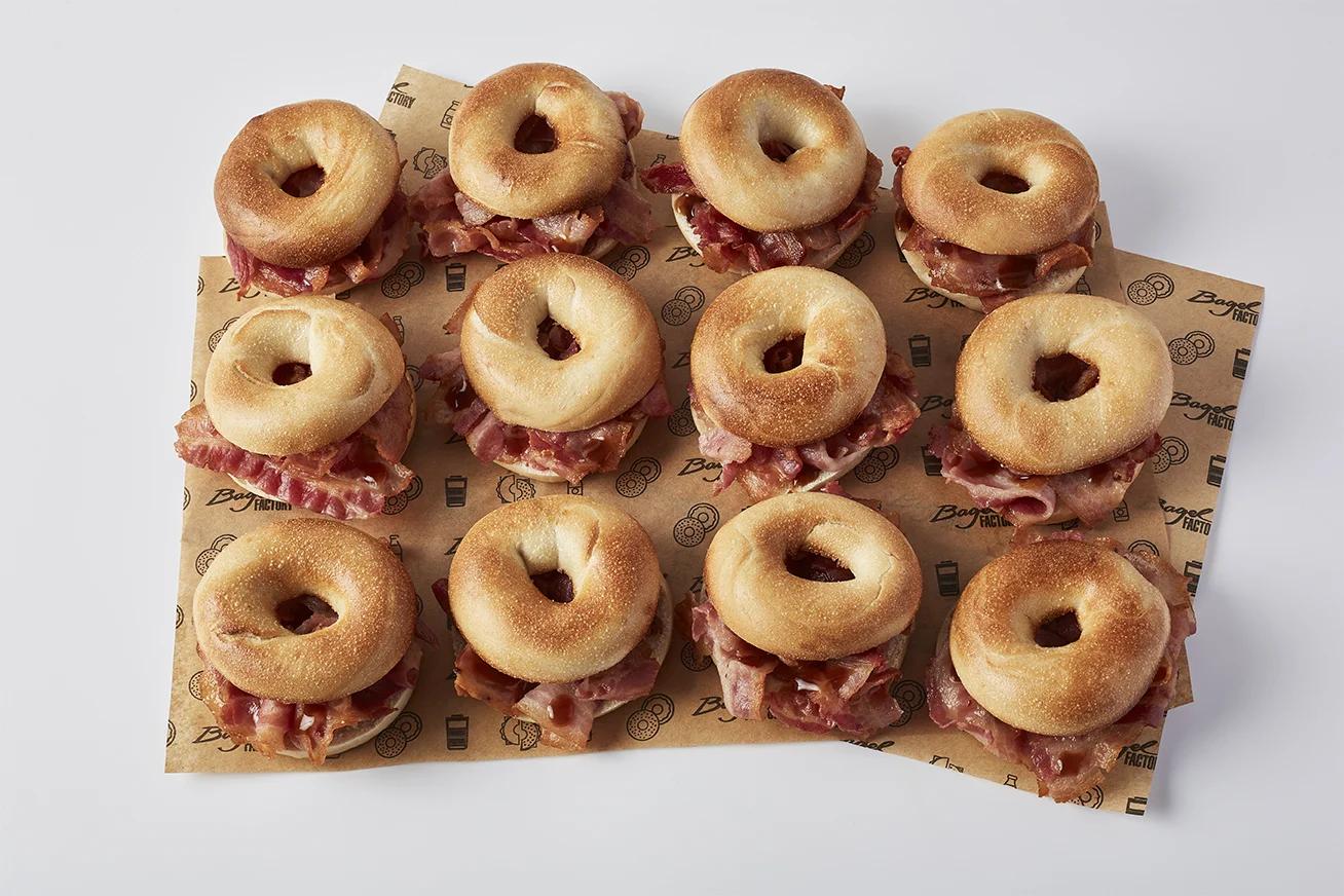 Mini Bacon Bagel Platter