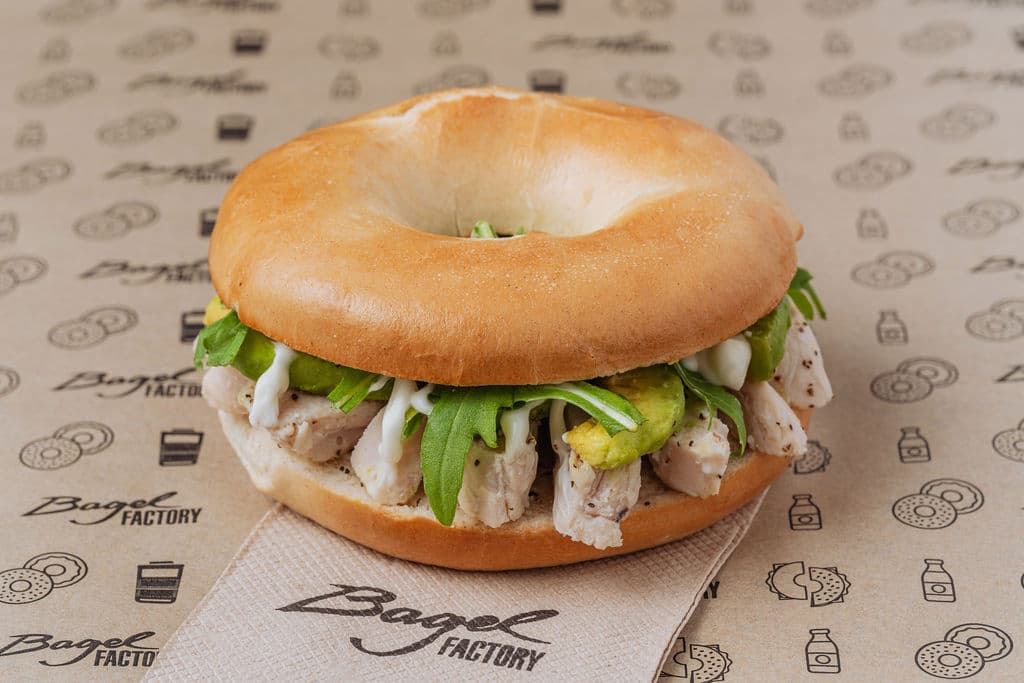 Chicken & Avo  Bagel