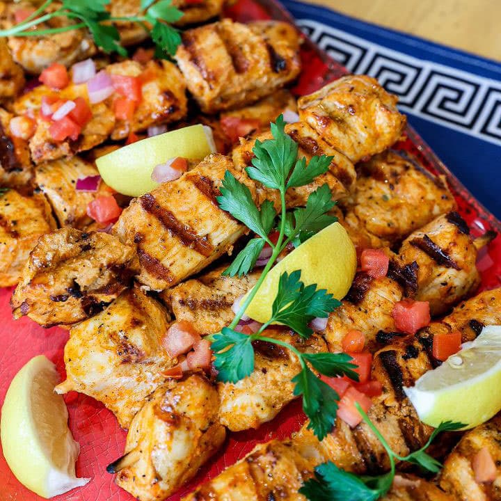 Chicken Souvlaki Tray (12 Skewers)