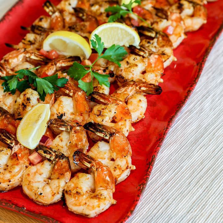 Shrimp Souvlaki Tray (12 Skewers)