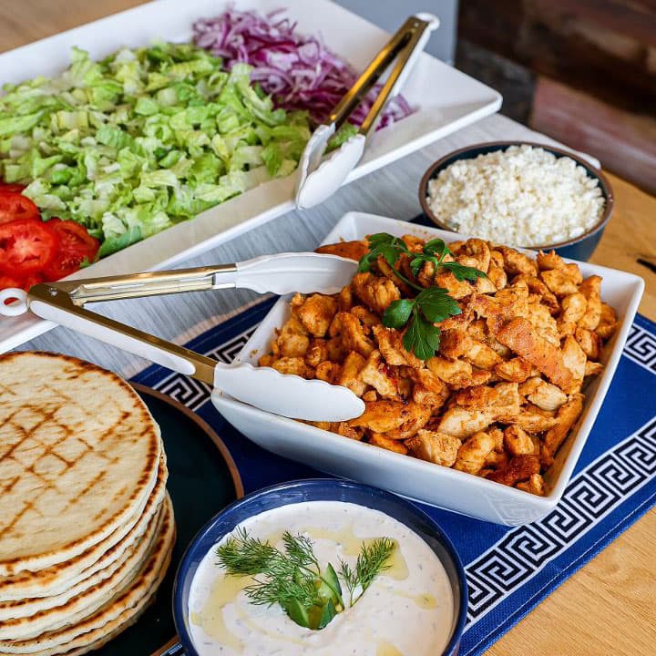 Grilled Chicken Gyro Kit Tray