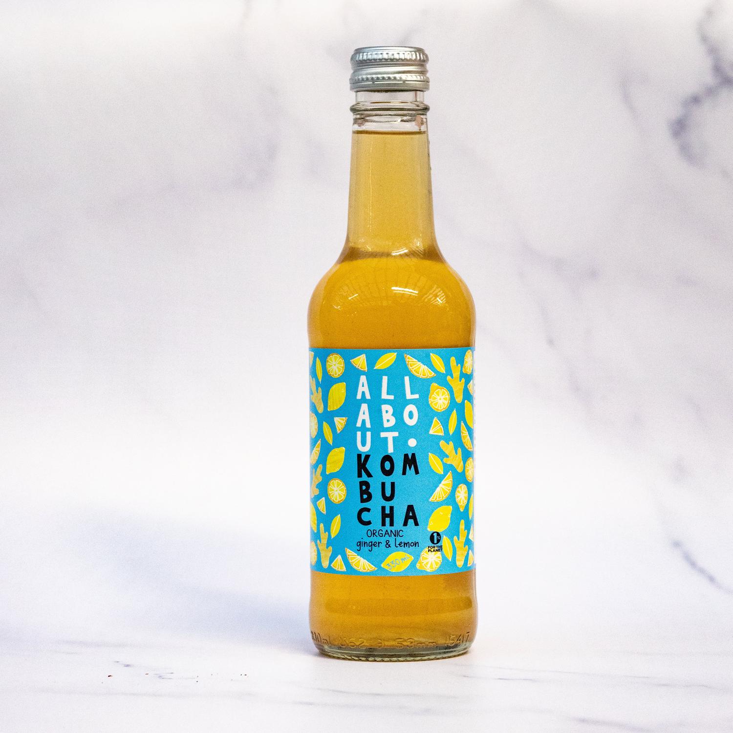 All About Kombucha Lemon and Ginger
