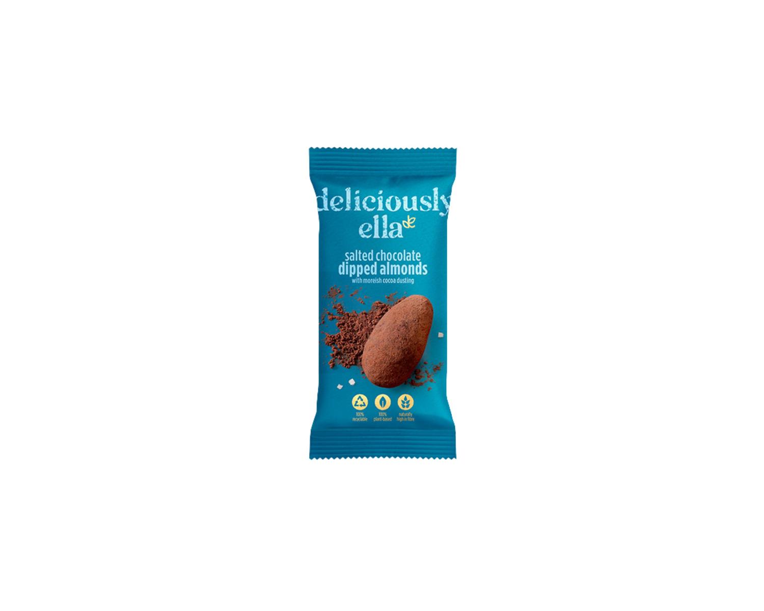 Salted Chocolate Dipped Almonds Deliciously Ella
