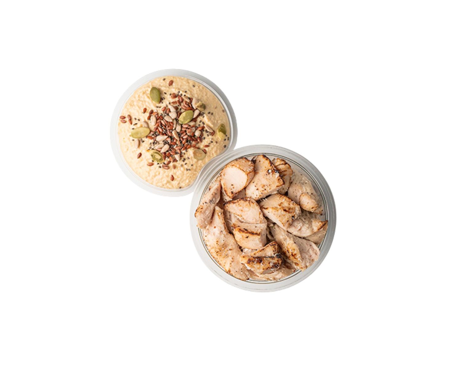 25 gr Protein - Chicken & Hummus