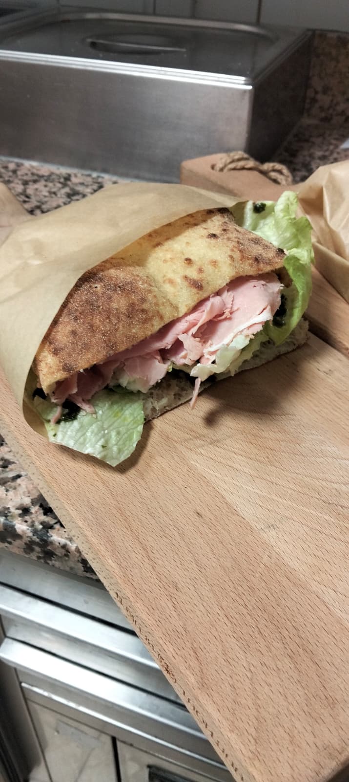 Prosciutto Cotto Panino ( Veggy Option ! ) 