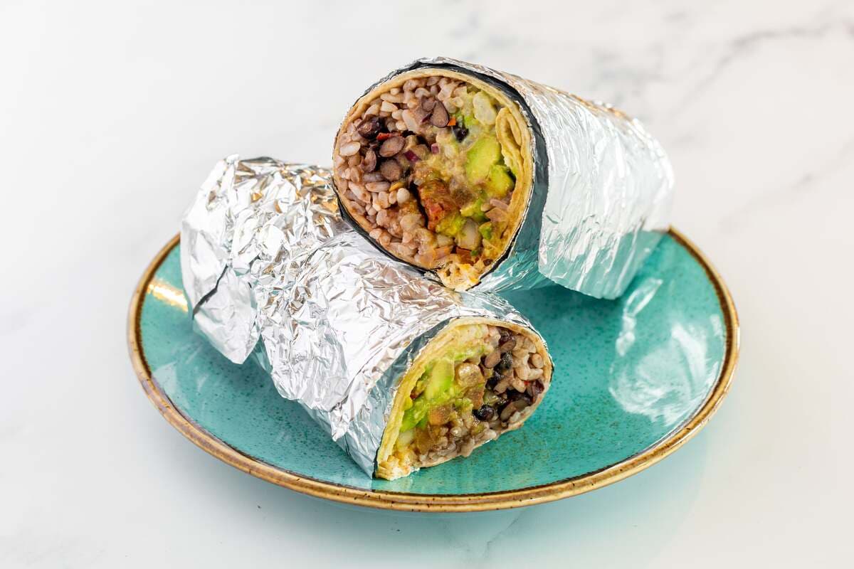 Roasted Salmon Burrito