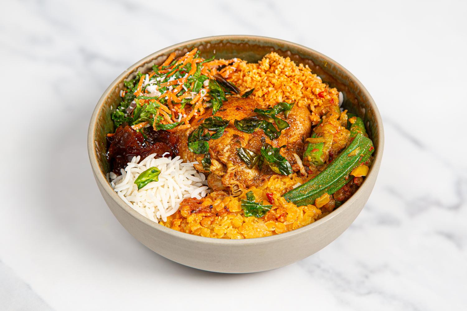 Ceylon Chicken Curry & Rice Bowl