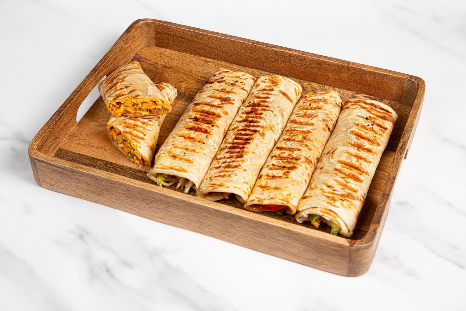 Chicken Roti Wrap Tray (5 wraps)