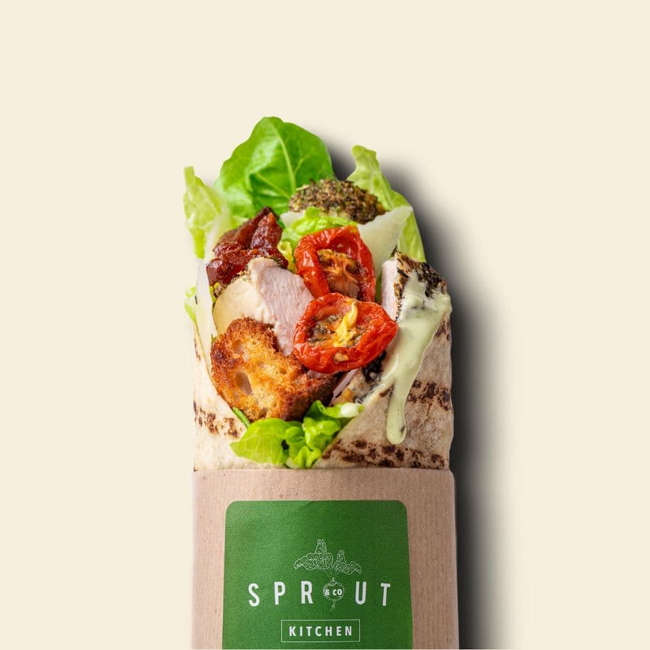 Basil Caesar Wrap