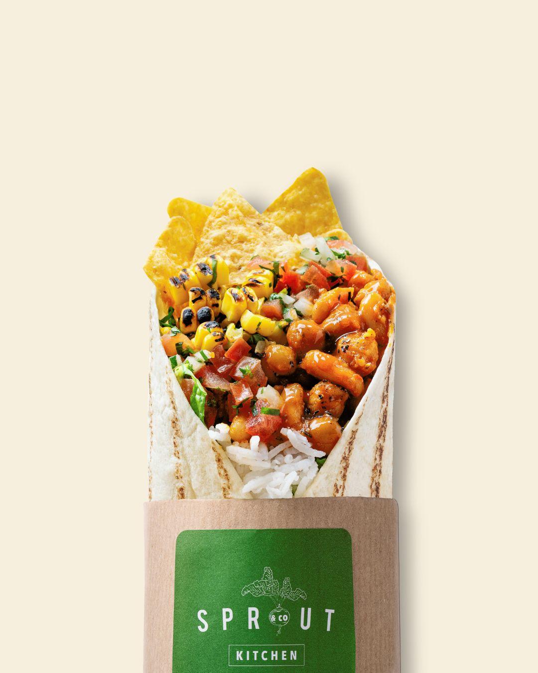 Spicy Bean Taco Wrap