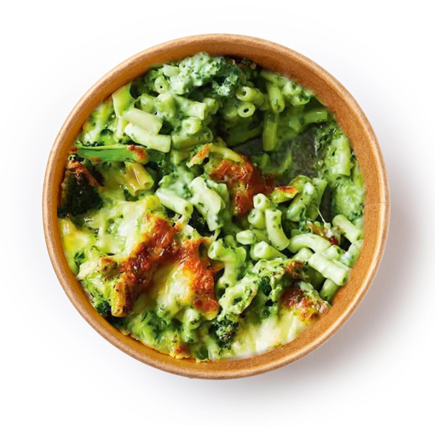 Green Mac'n'Cheese with Flax Seeds 