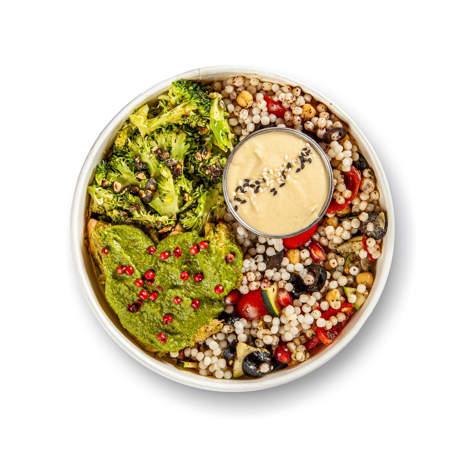 Salmon and Bulgur Wheat Salad Meal Pot