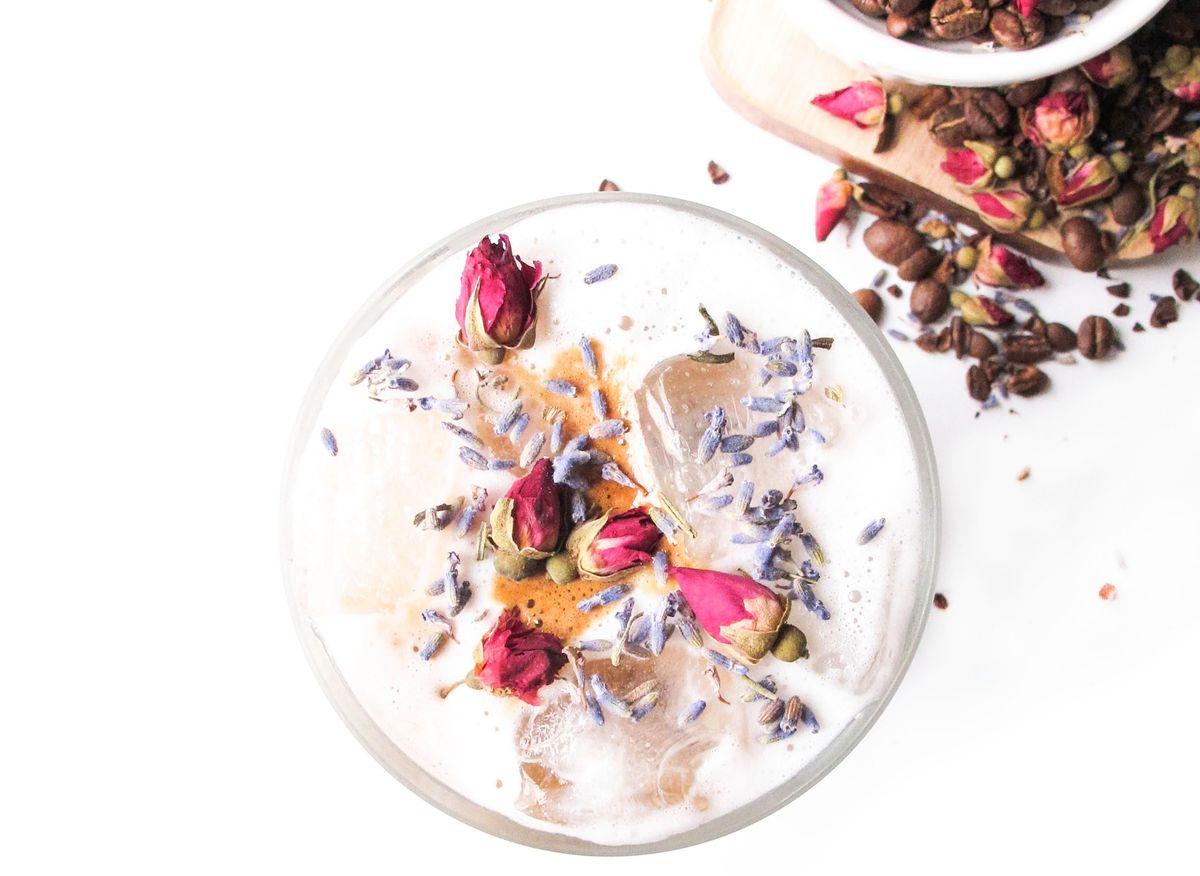 Iced TGB Floral Latte