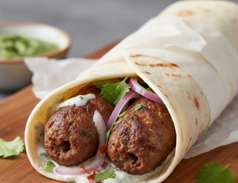 Chicken Seekh Kebab Wraps