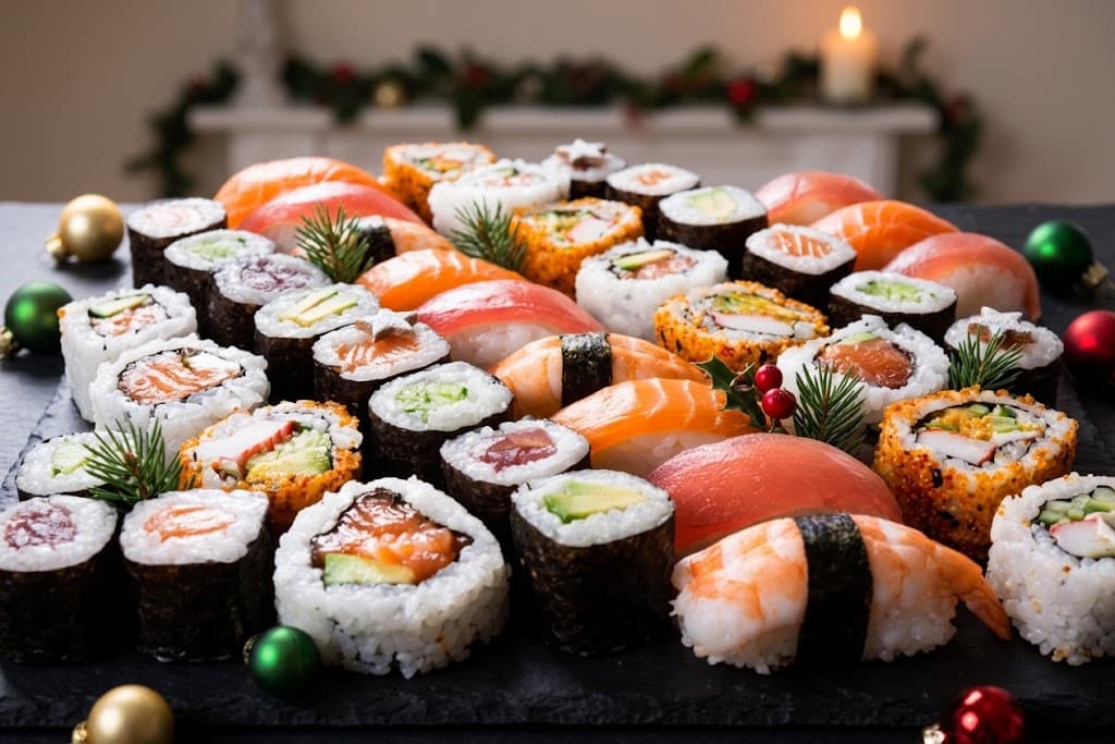Christmas Sushi Platter 