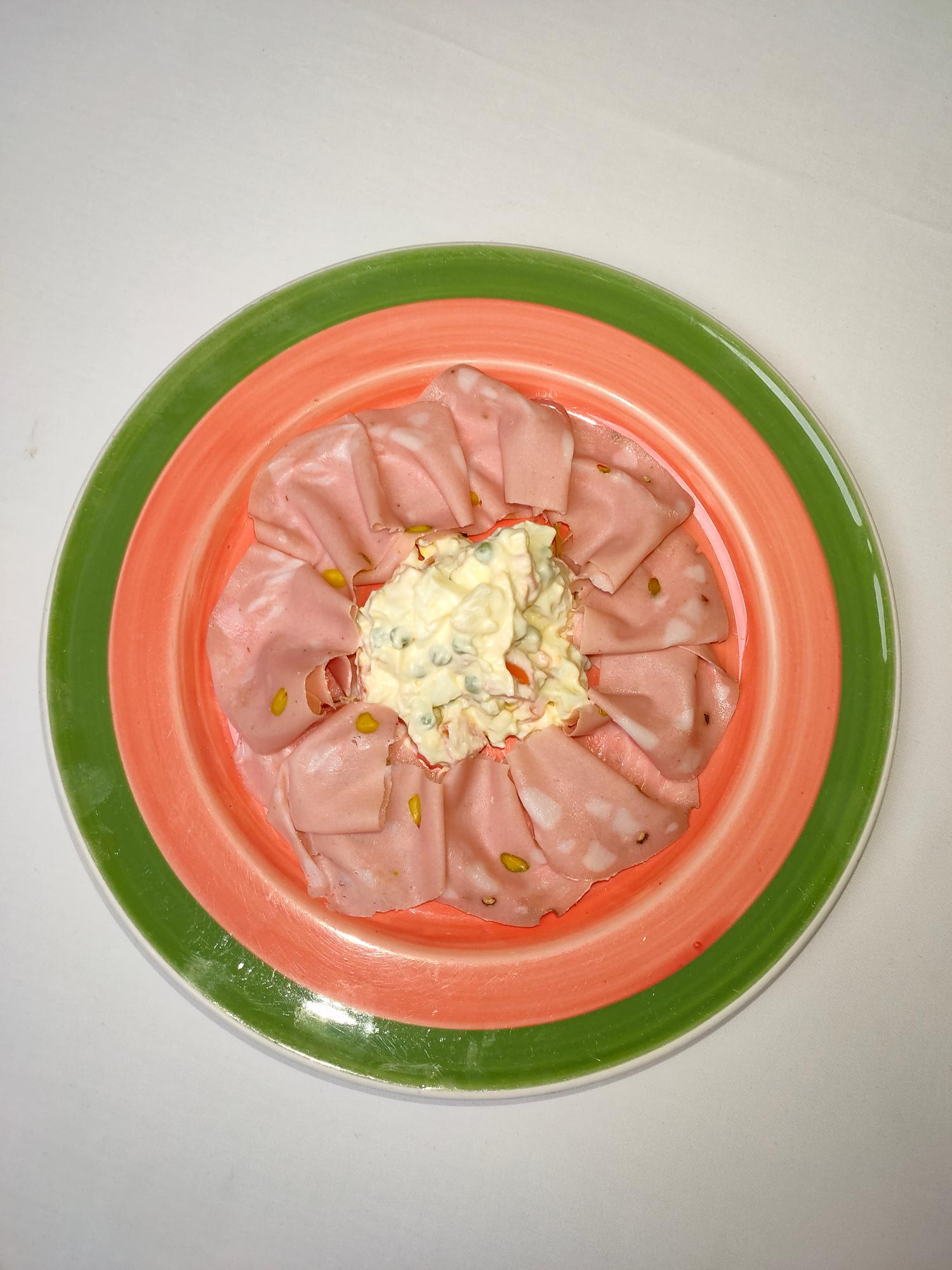 Russian Salad with Mortadella