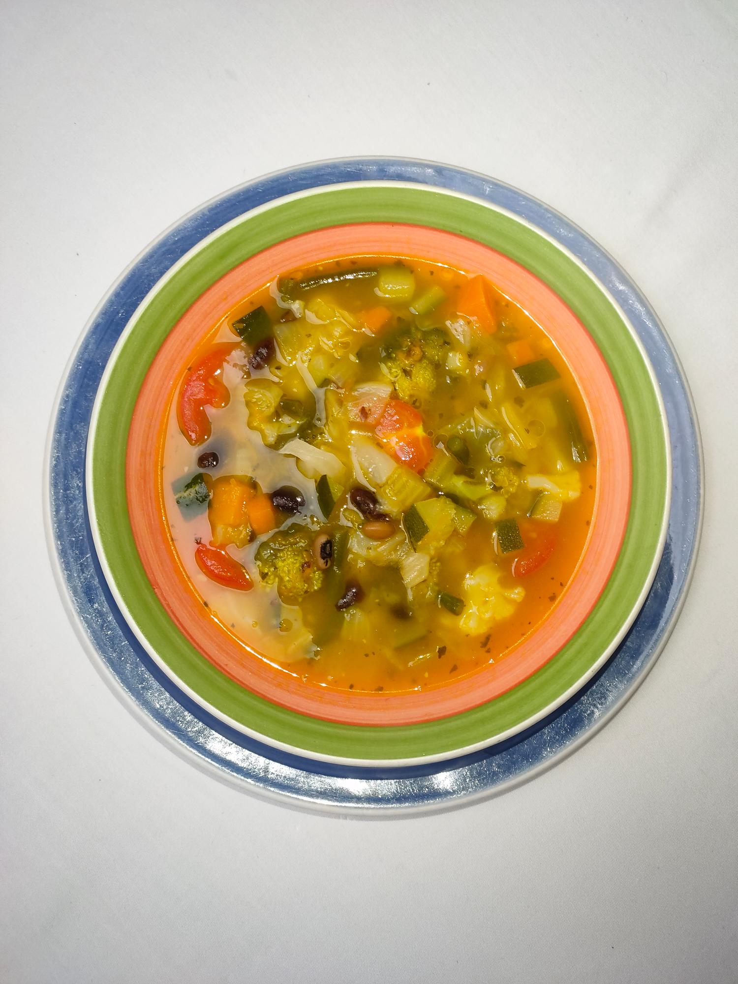 Fresh Vegetables Minestrone Soup