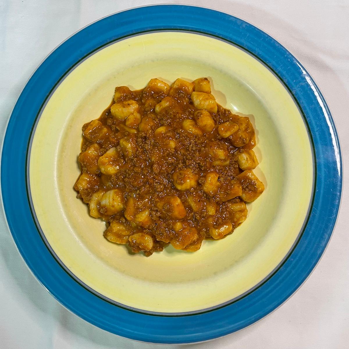 Gnocchi with Beef Bolognese Ragu