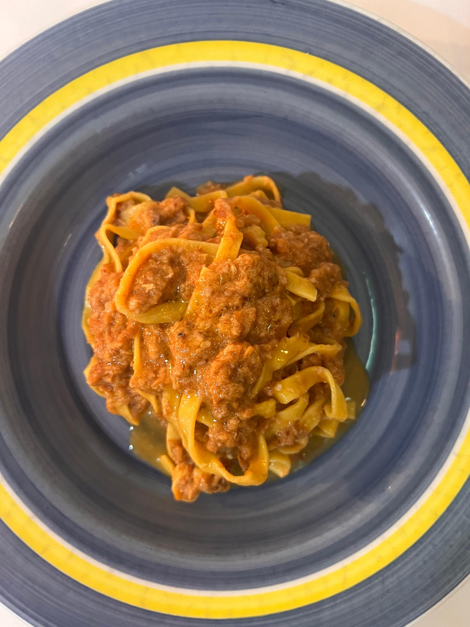 Tagliatelle with Kurobuta Pork Sauce