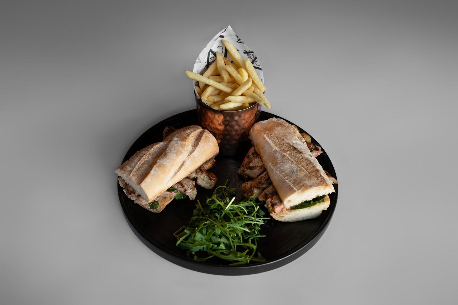 Steak Baguette & Fries