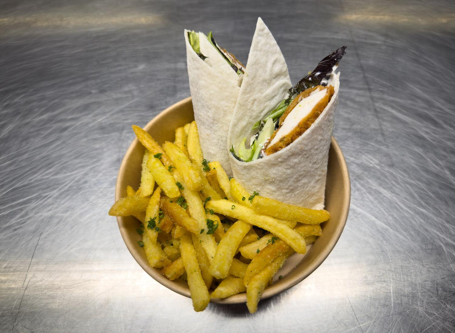 NFC Chicken & Garlic Aioli Wrap
