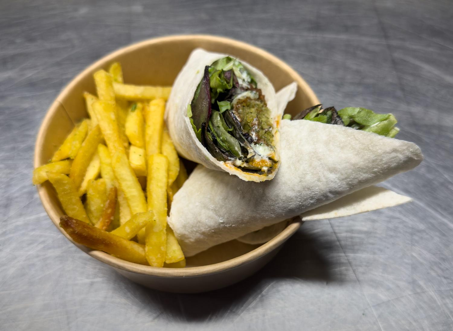 Falafel, Hummus & Tzatziki Wrap