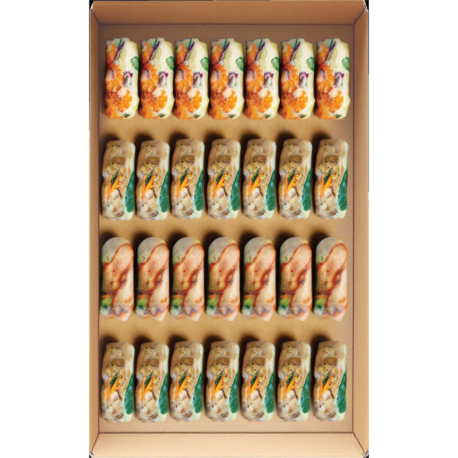 Pocket Green Rolls Platter (28 Pieces)